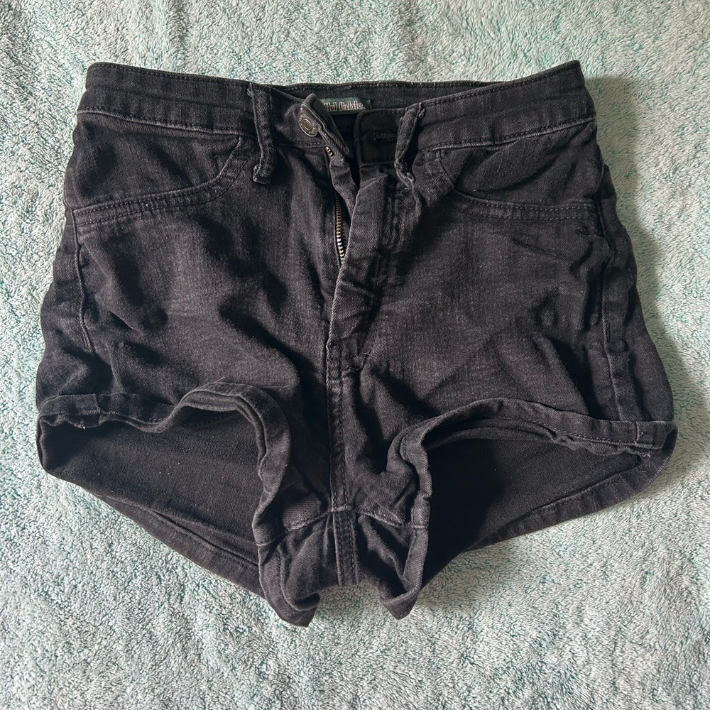 Wild Fable Black Jean Shorts
